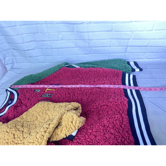 Harry Potter Color Block Hogwarts Collegiate Sherpa Pullover Sweater Womens M - Picture 9 of 9